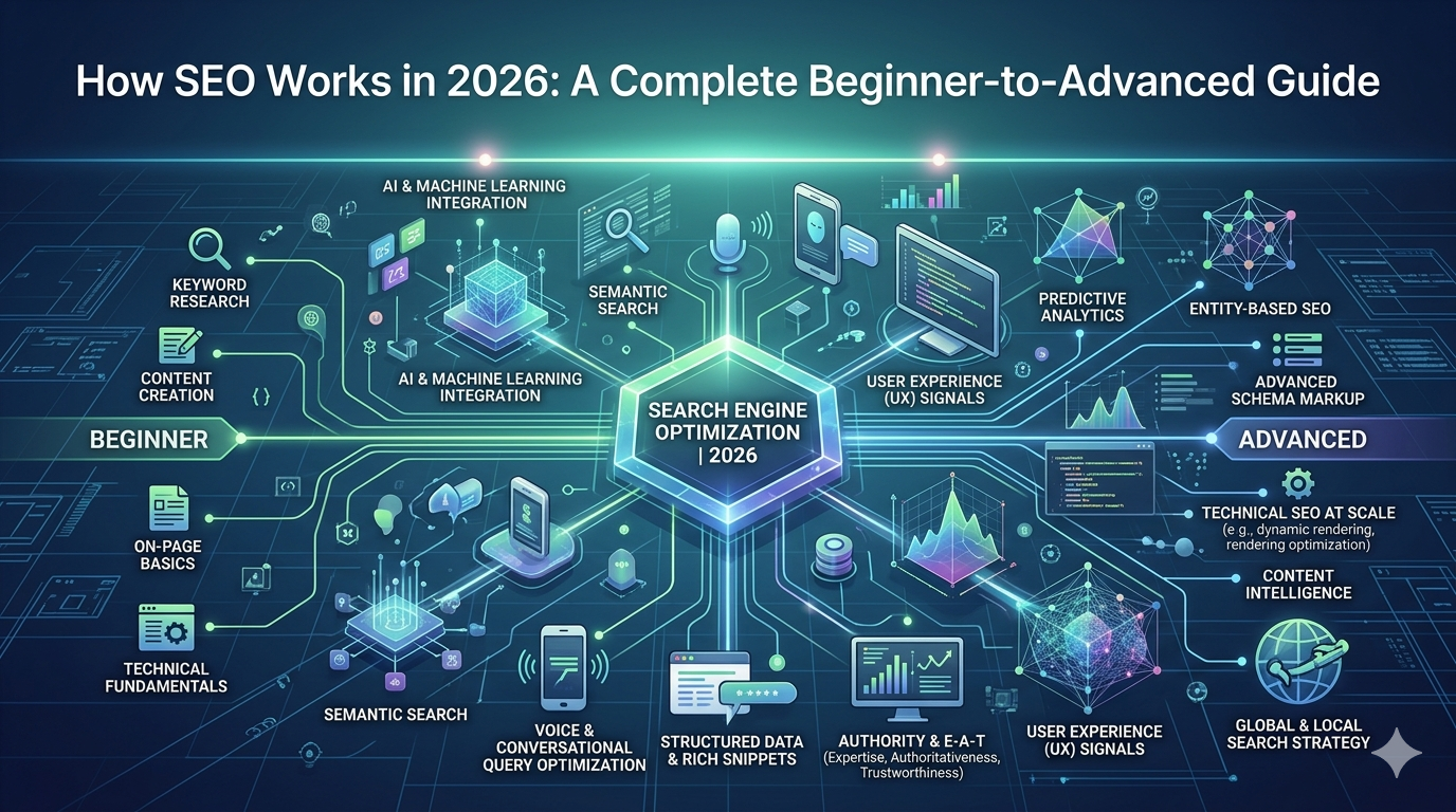 How SEO Works in 2026: A Complete Beginner-to-Advanced Guide